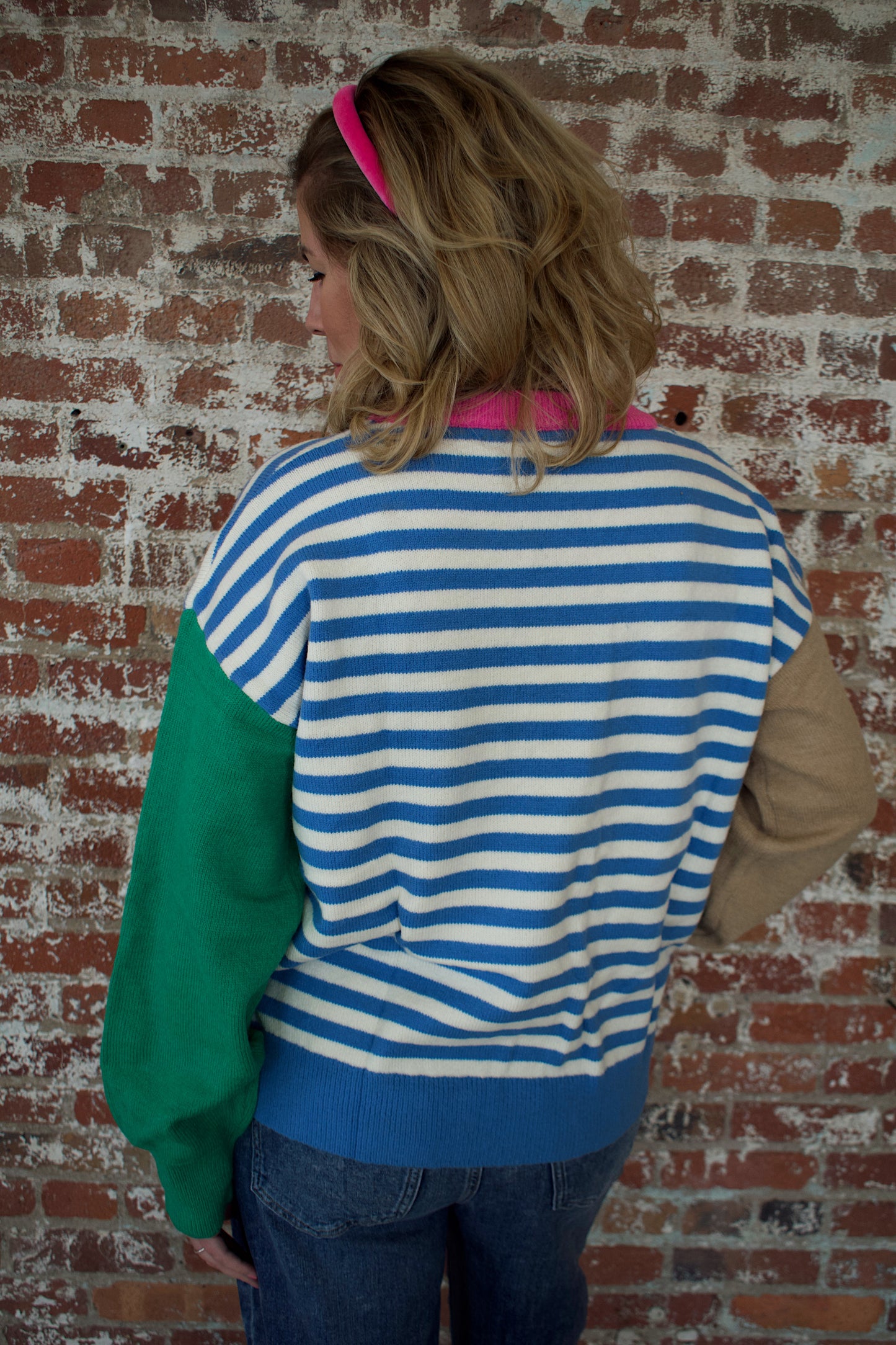 Colorblock Striped Sweater