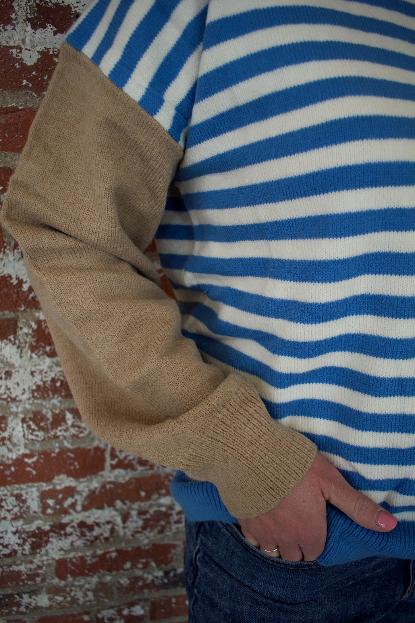 Colorblock Striped Sweater
