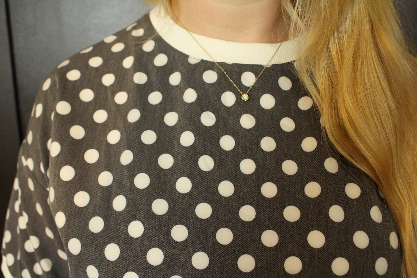 Polka Dots Relaxed Fit Set - Black