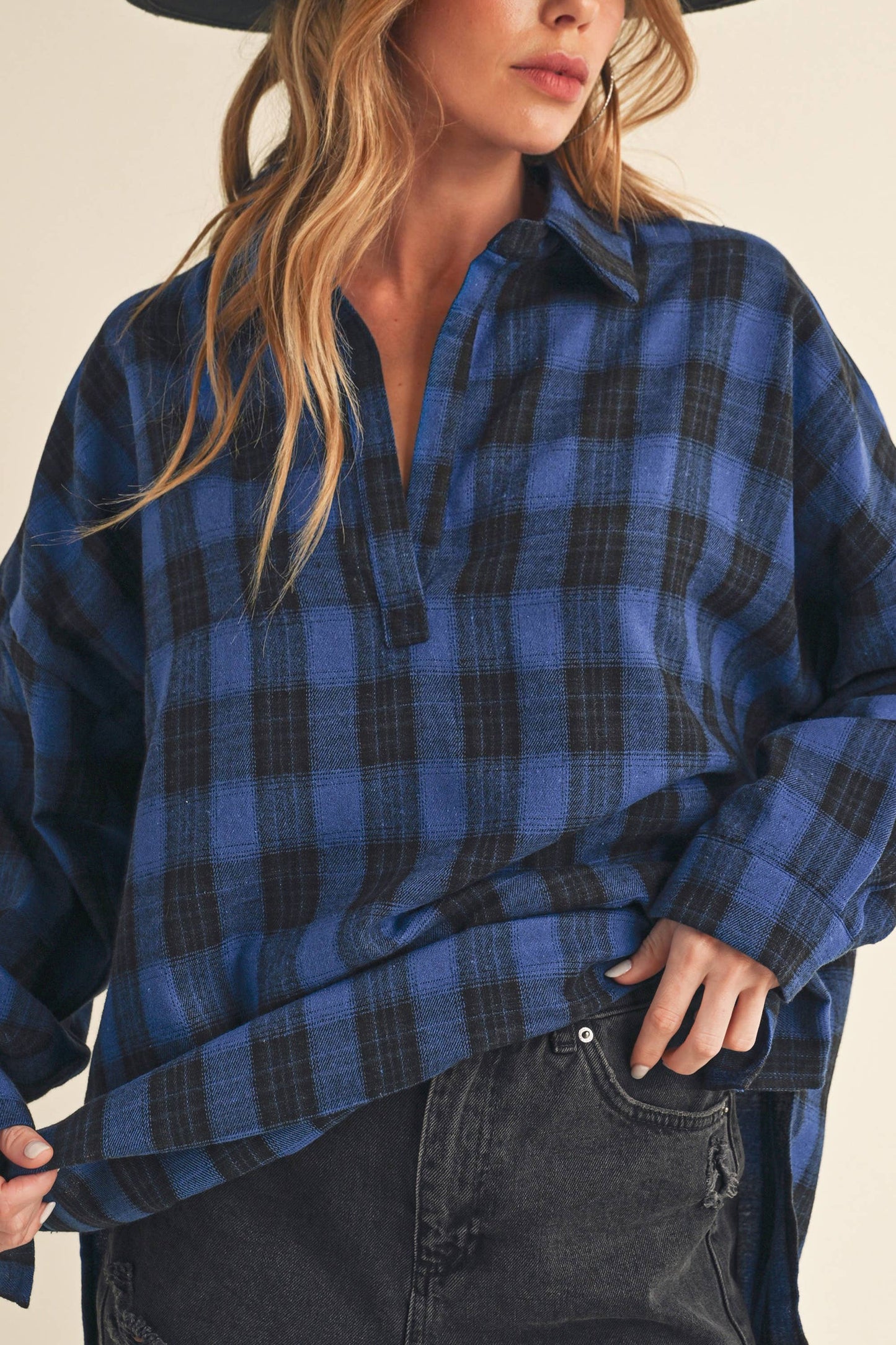 Ash Flannel : Blue