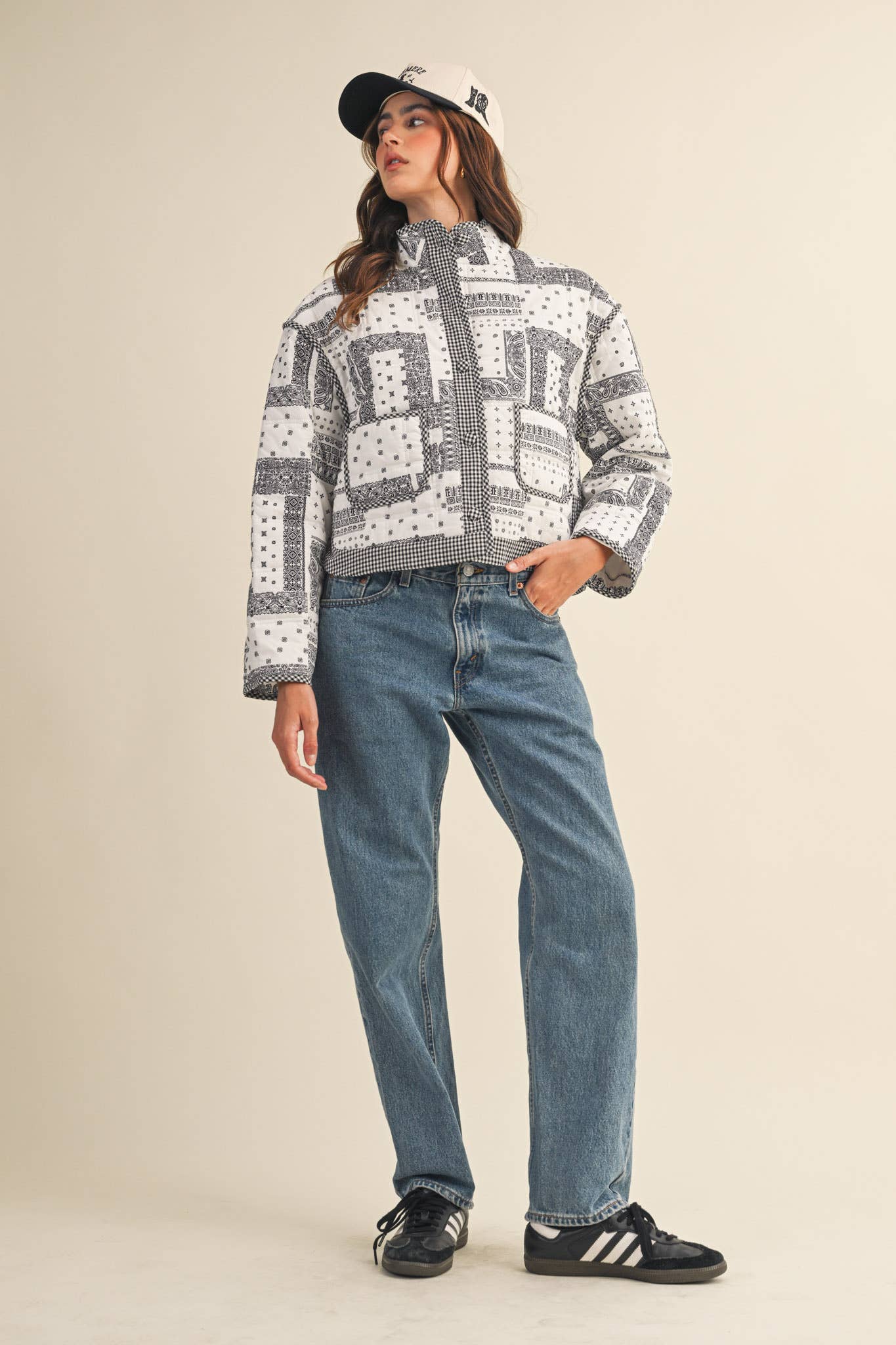 Bandana Patchwork Quilted Jacket