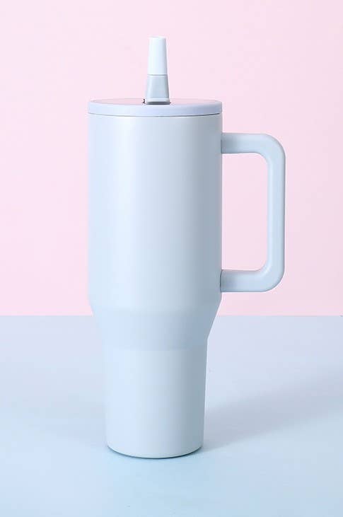 40oz Spill Free Tumbler | Dusty Blue