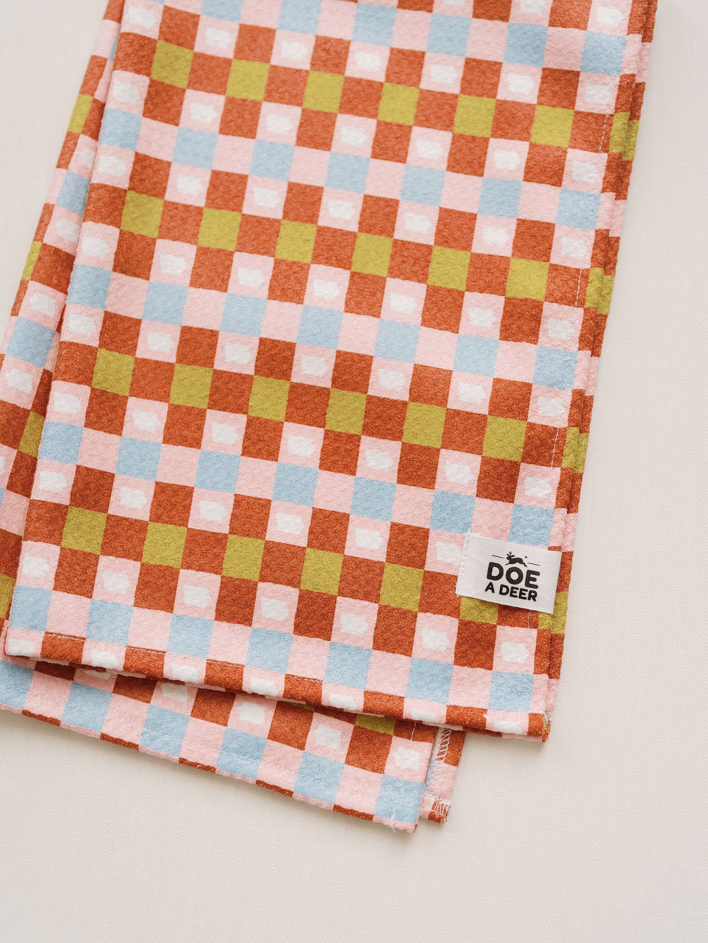 Check Waffle Towel | Microfiber