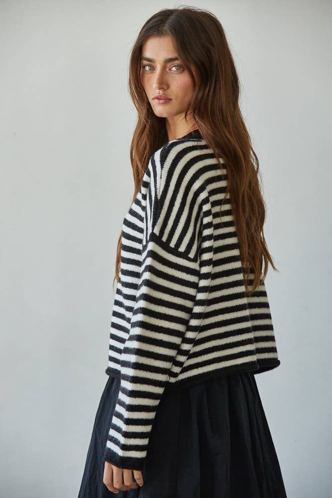 Layla Cardigan: Red Ivory