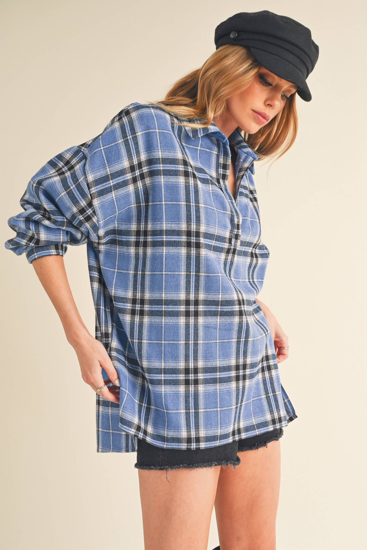Ash Flannel : Blue