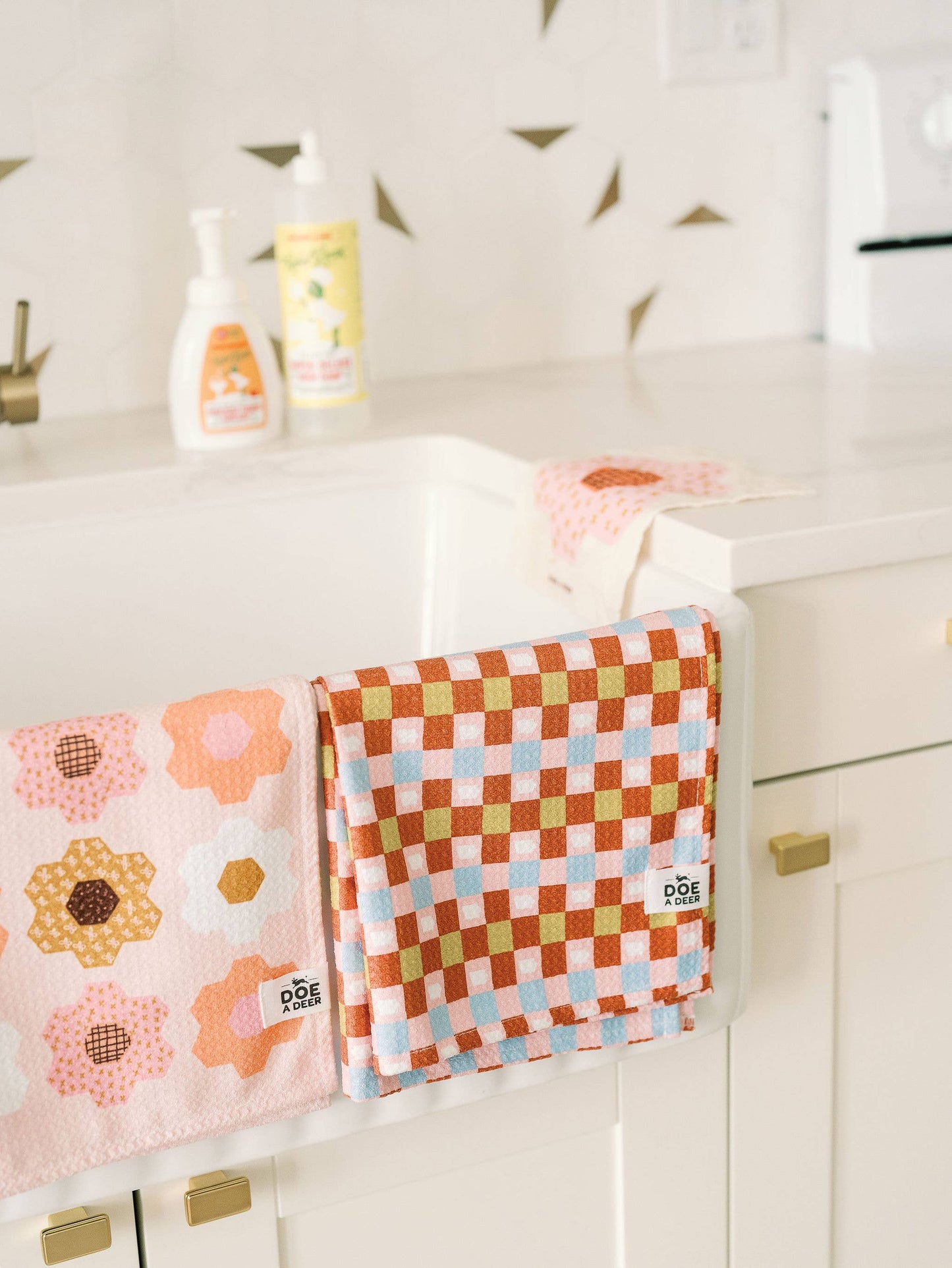 Check Waffle Towel | Microfiber