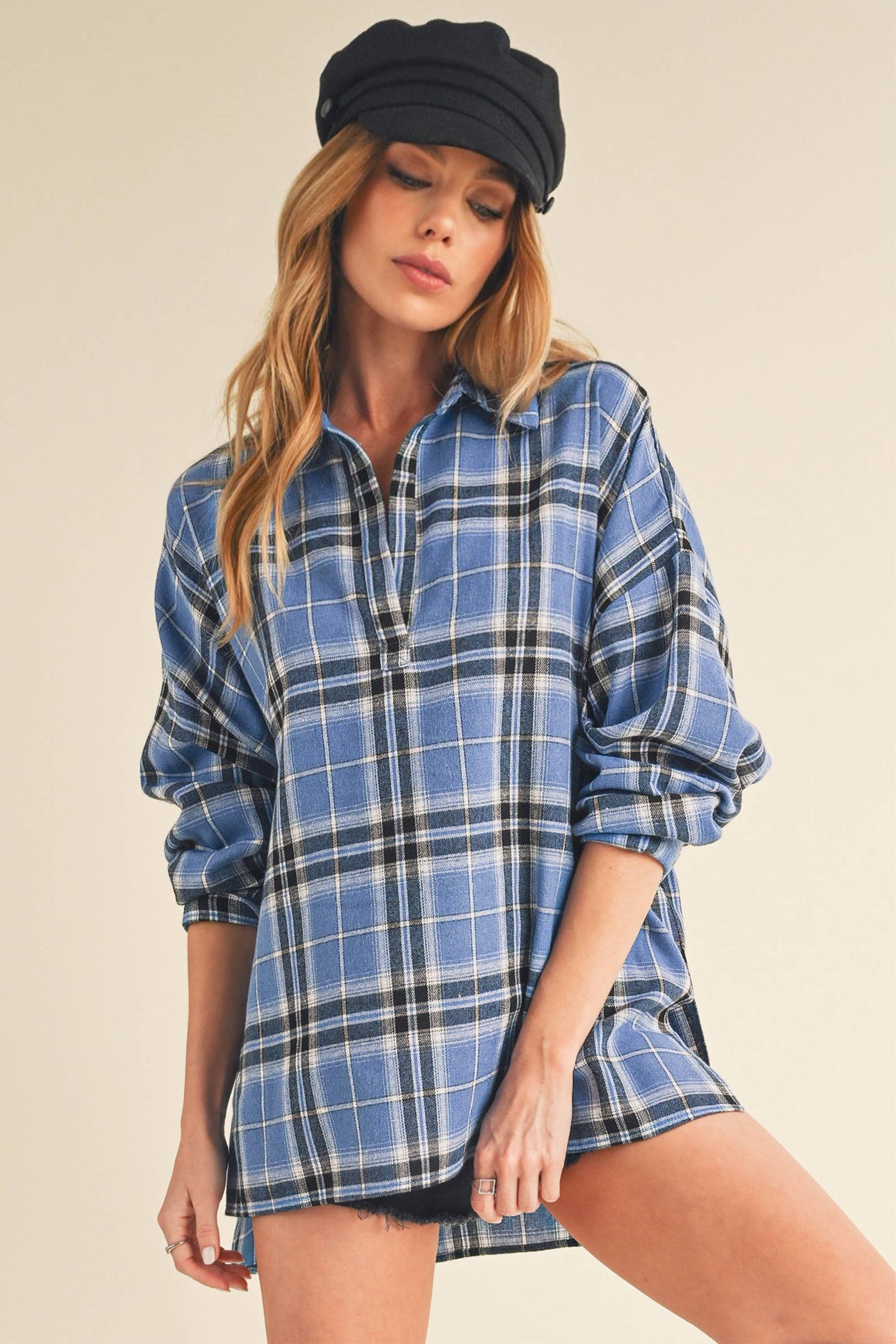 Ash Flannel : Blue