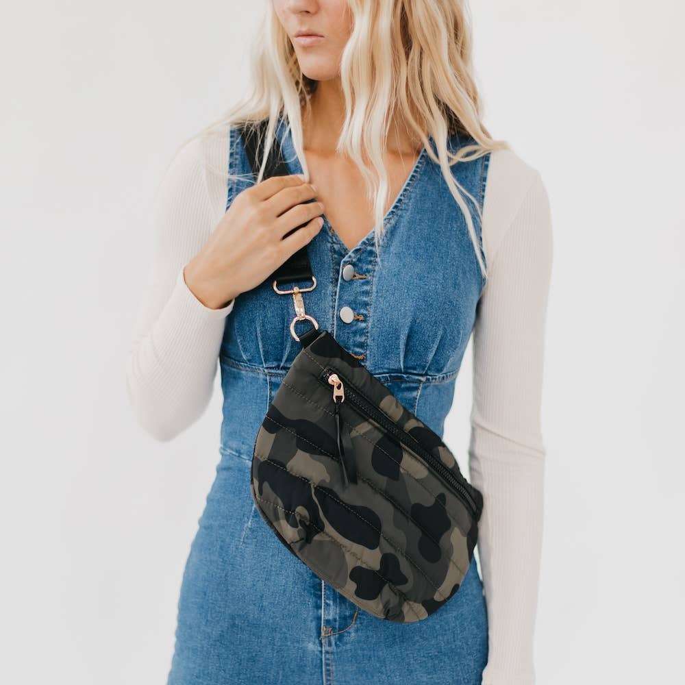 Jolie Puffer Belt Bag : Camo