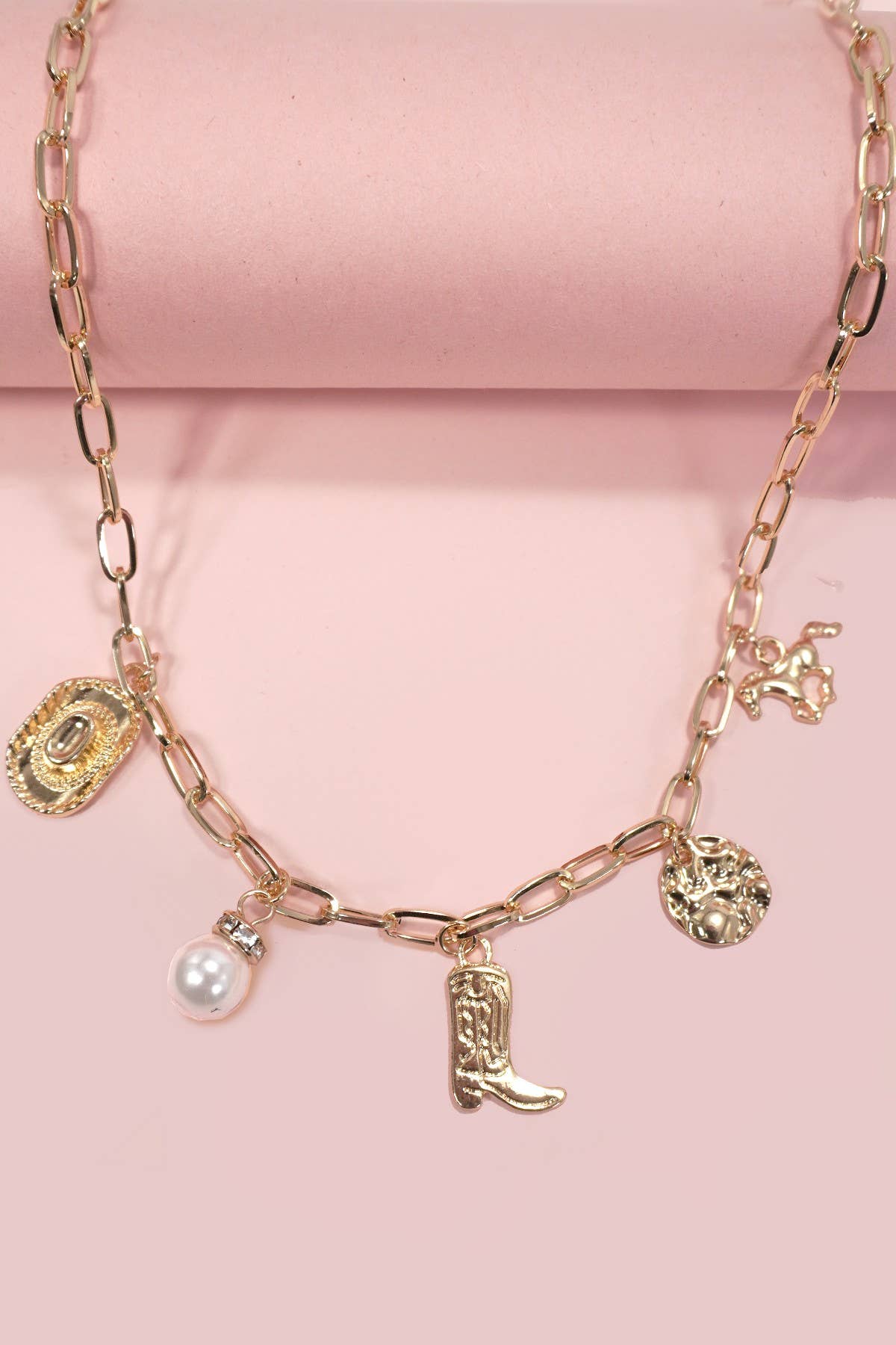 Western Charm Necklace | Gold