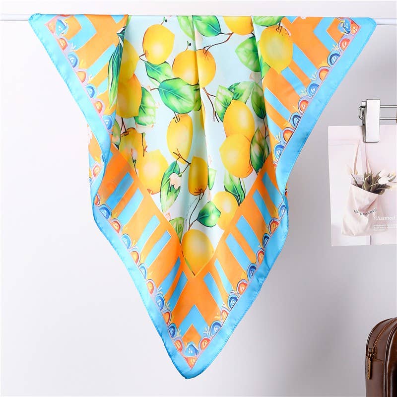 Lemon Grove Silky Bandana Scarf