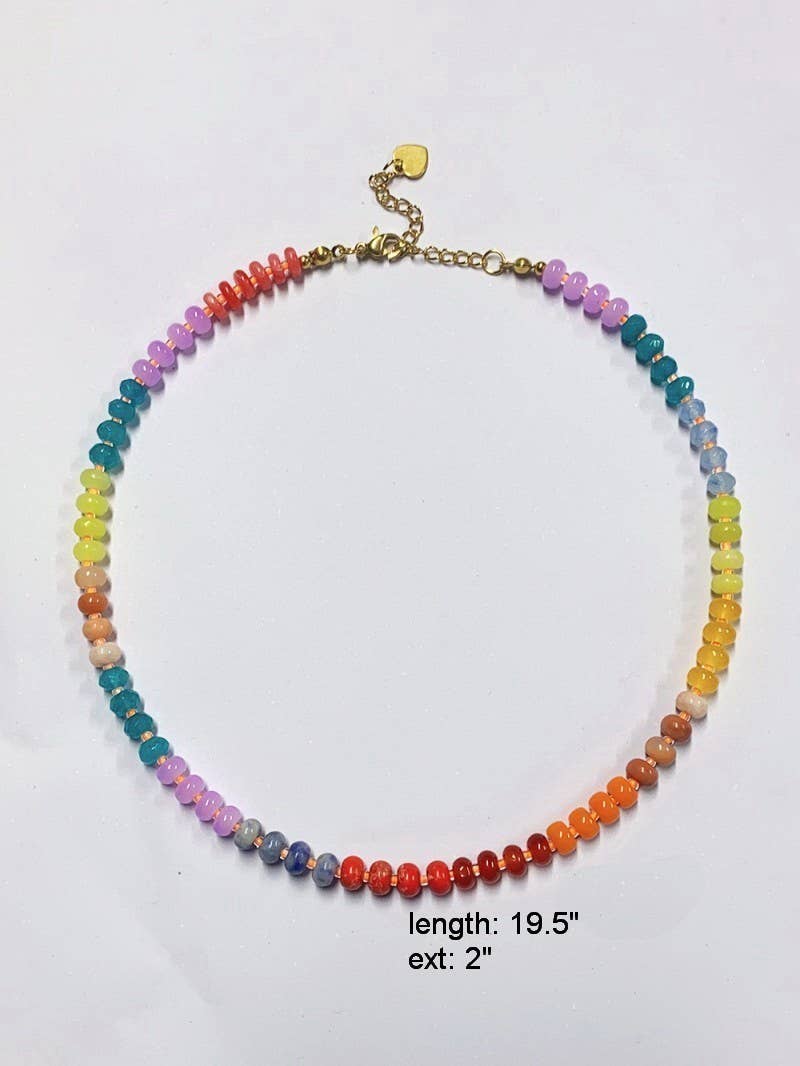 Pastel Natural Stone Necklace