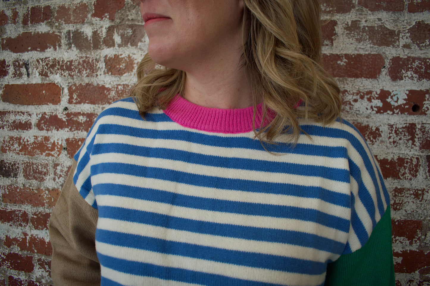 Colorblock Striped Sweater
