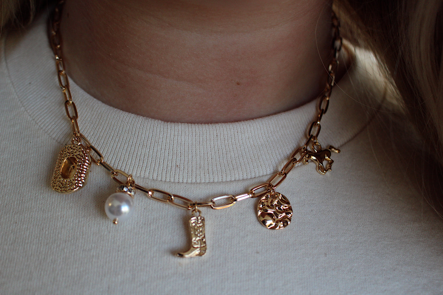 Western Charm Necklace | Gold
