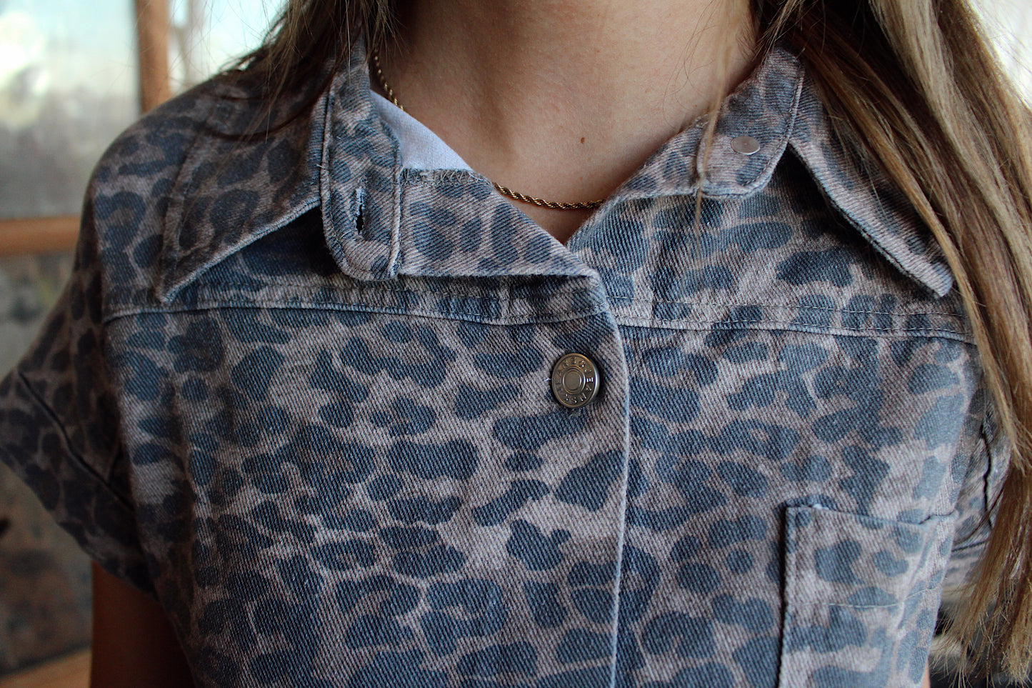 Cheetah Print Romper