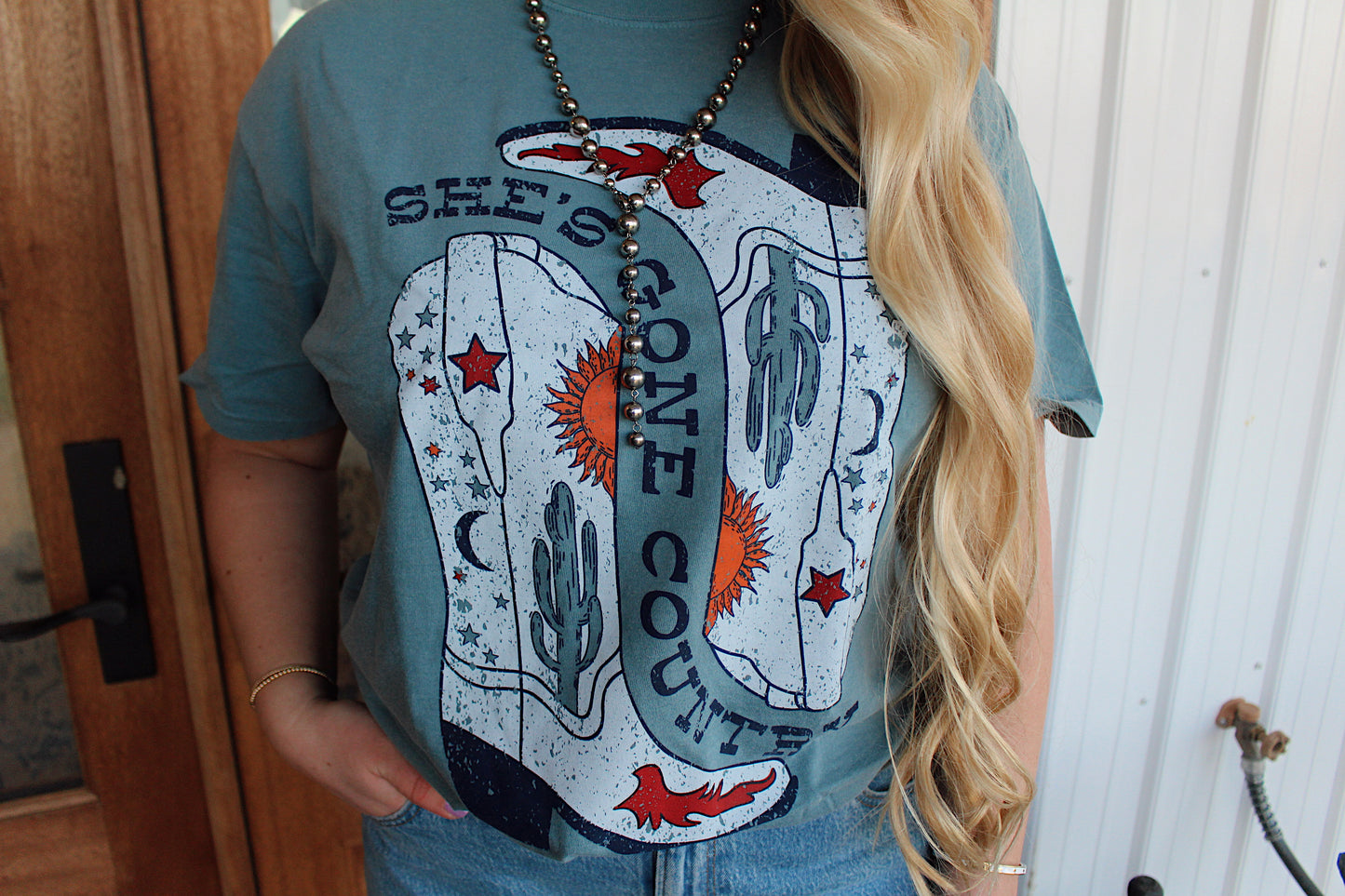 Gone Country Cowboy Boot Tee