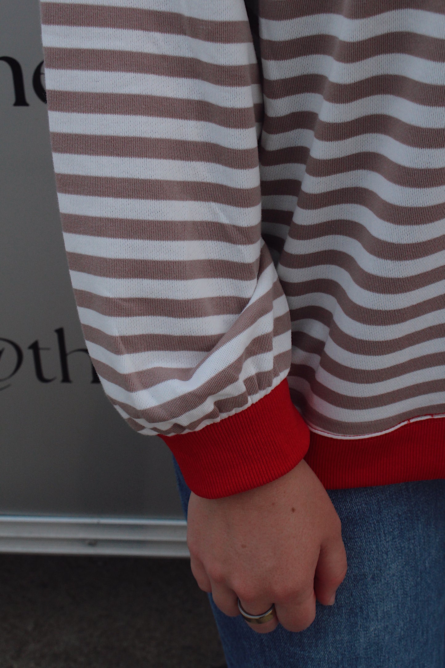 Multi Color Striped Sweatshirt