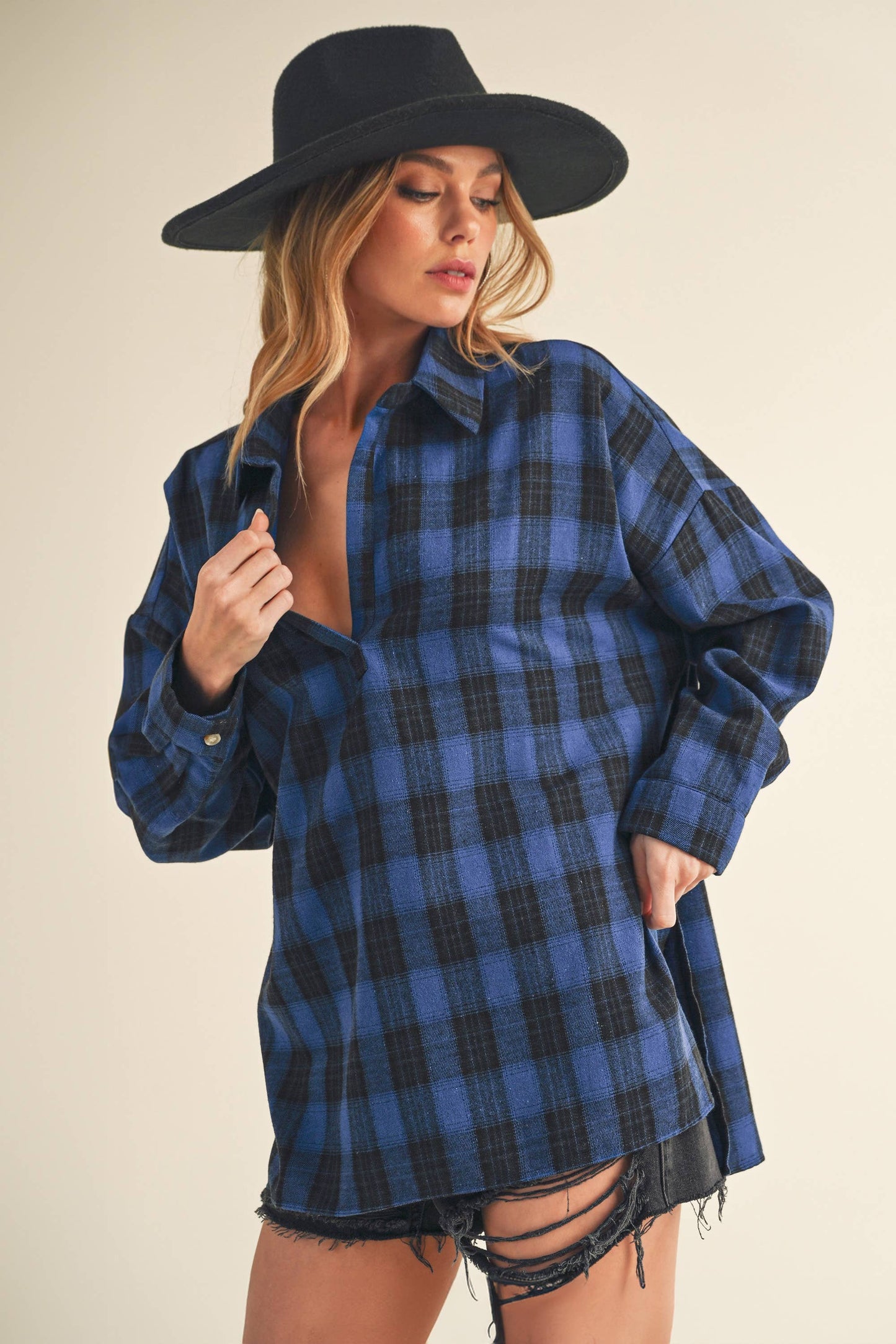 Ash Flannel : Blue