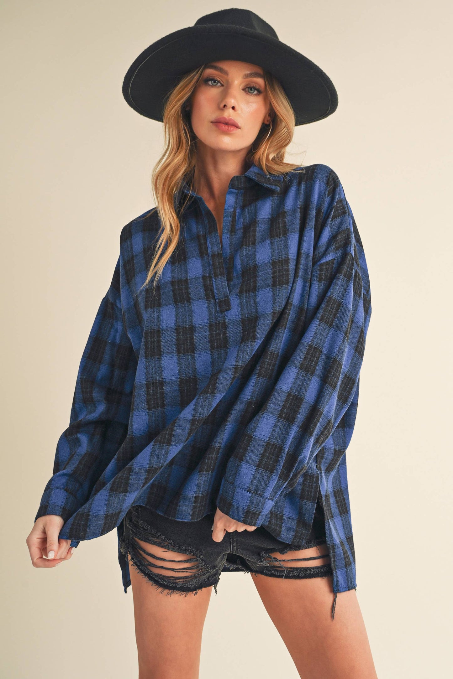 Ash Flannel : Blue