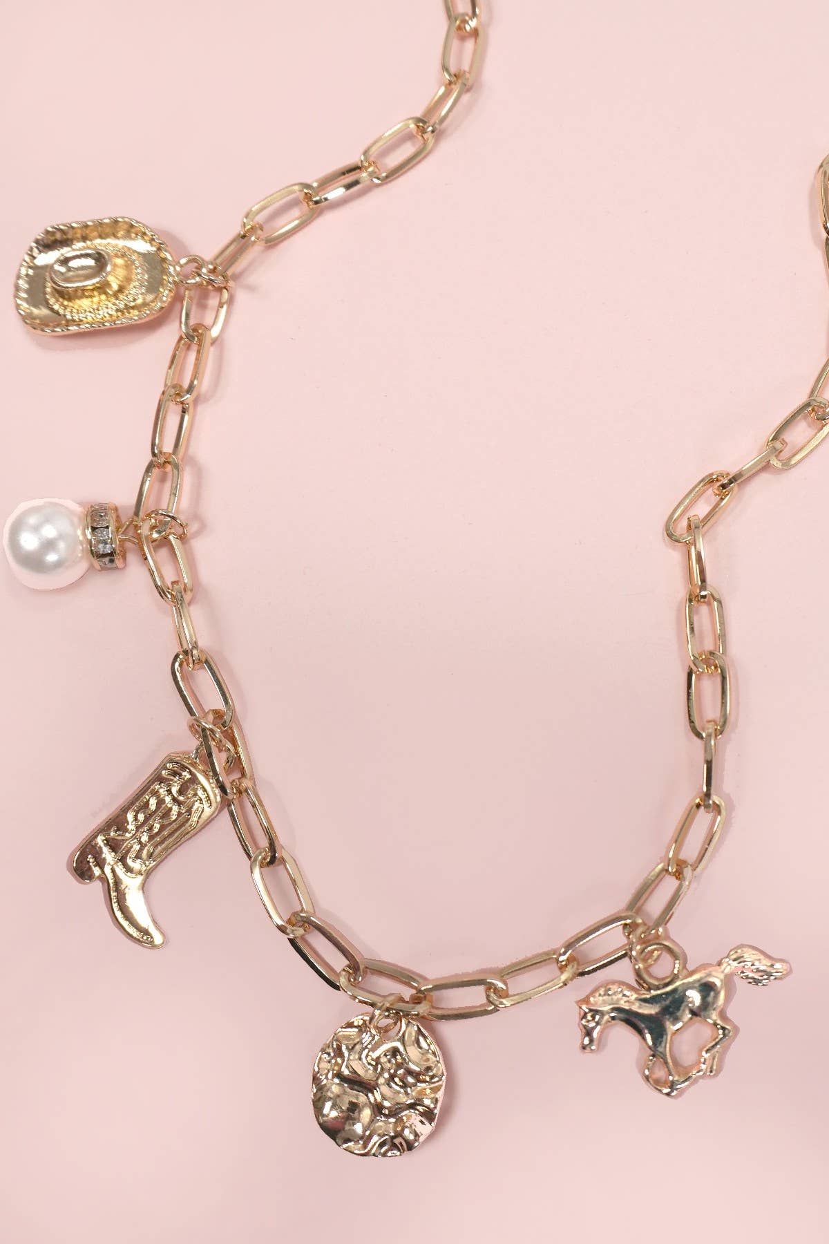 Western Charm Necklace | Gold