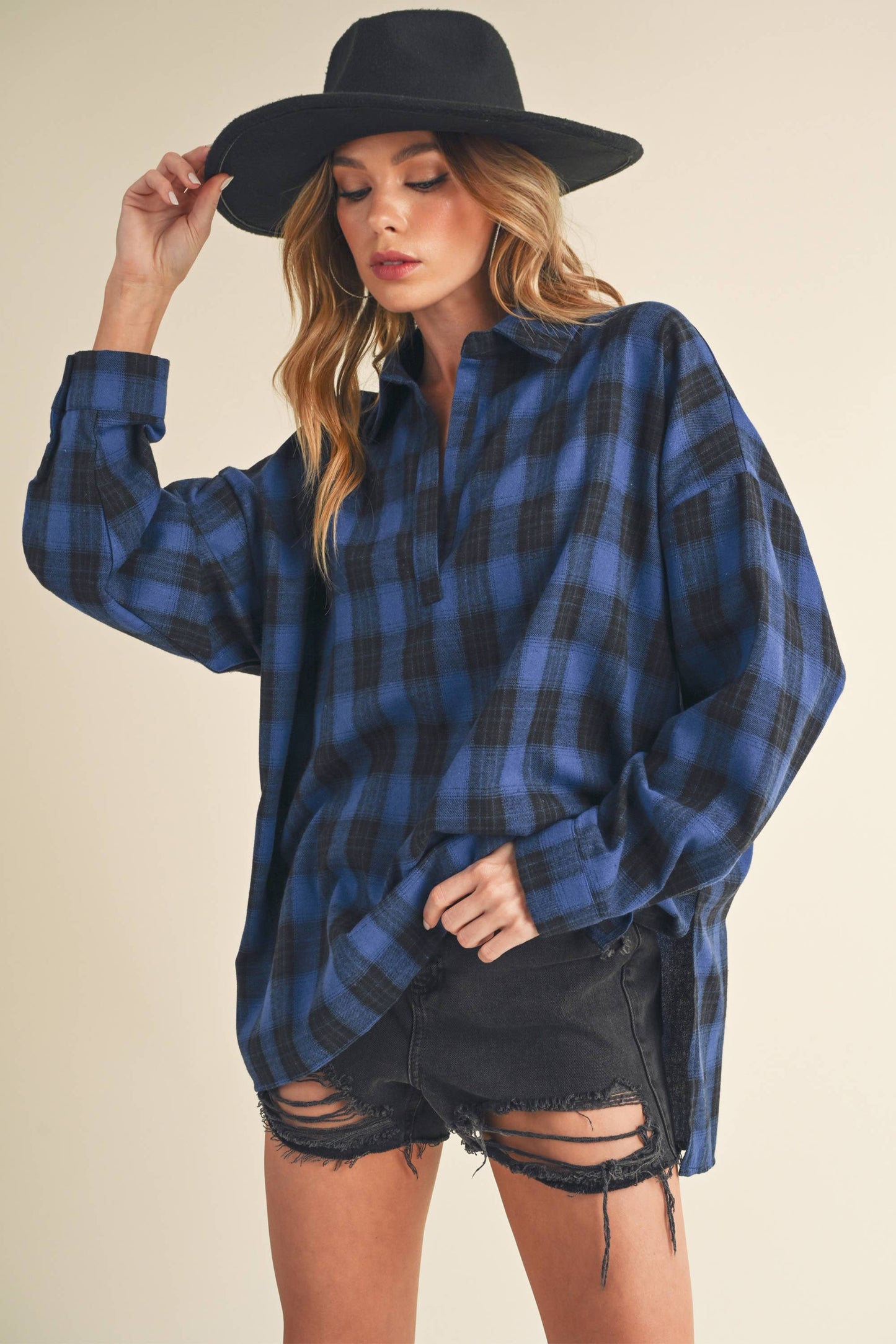 Ash Flannel : Blue