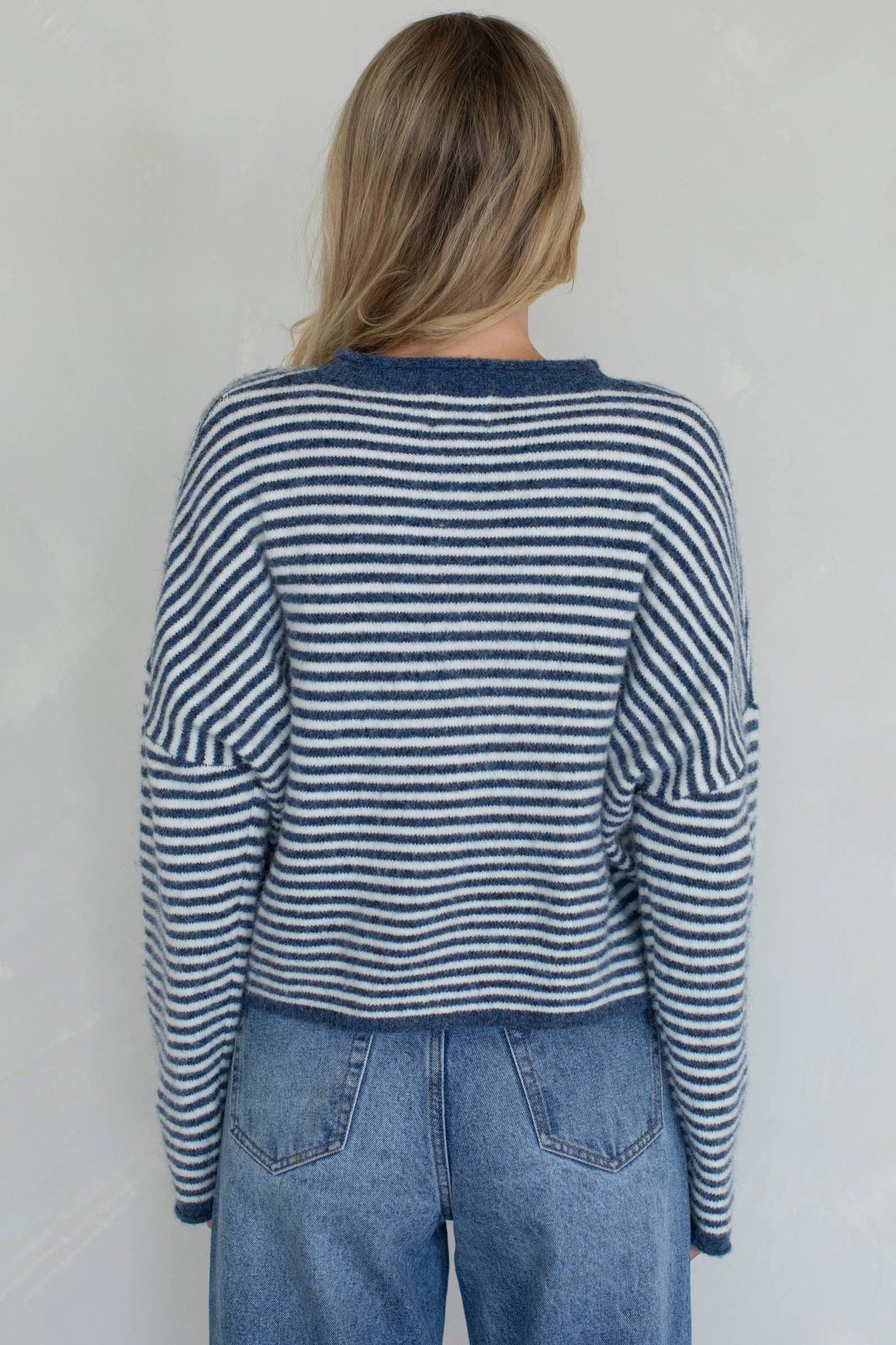 Piper Cardigan - Mini Striped : Brown