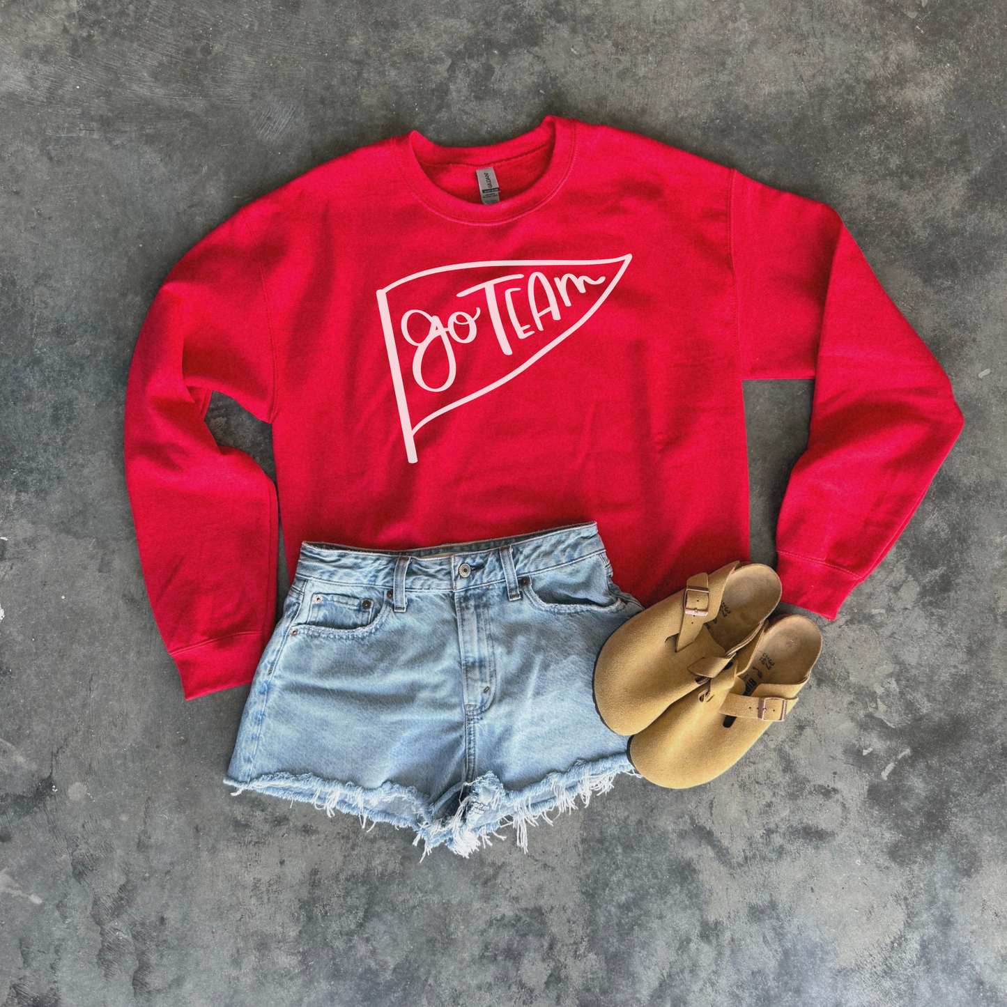 Go Team Pennant Crewneck Sweatshirt