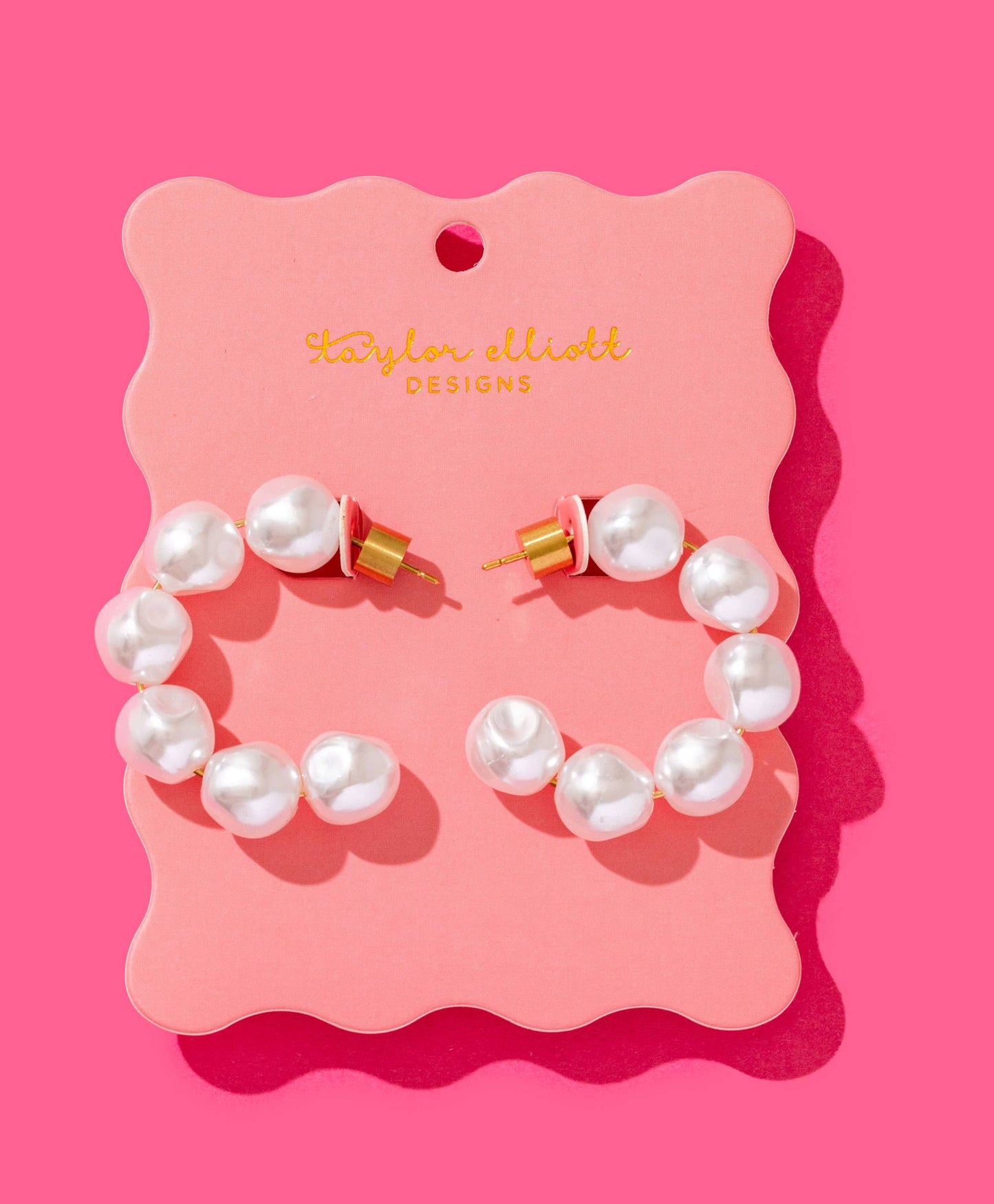 Pearl Hoop Earrings