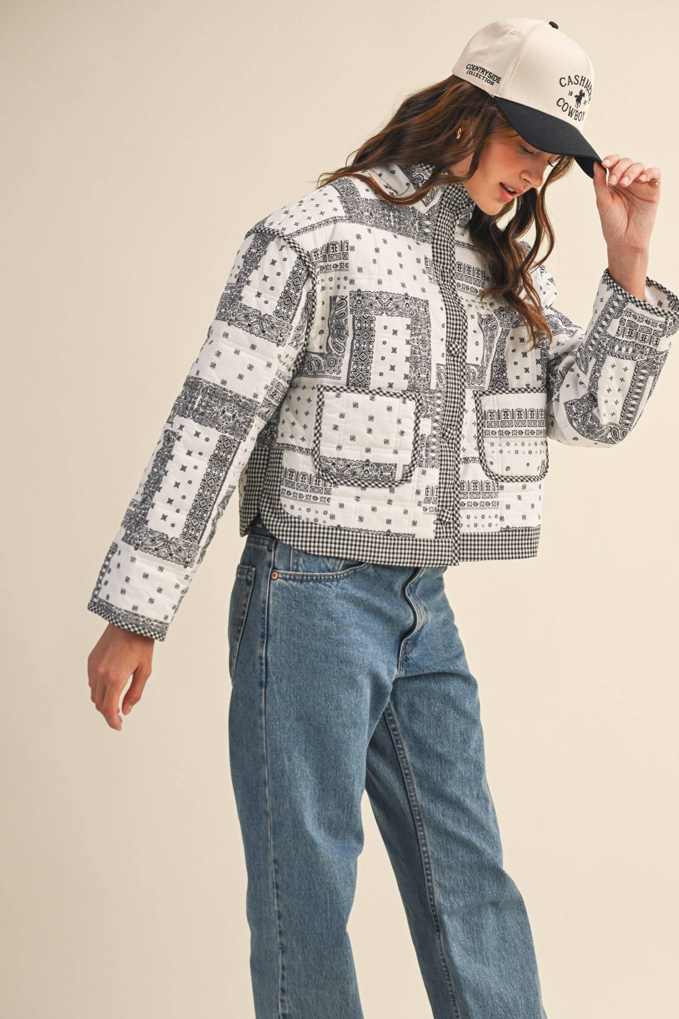 Bandana Patchwork Quilted Jacket
