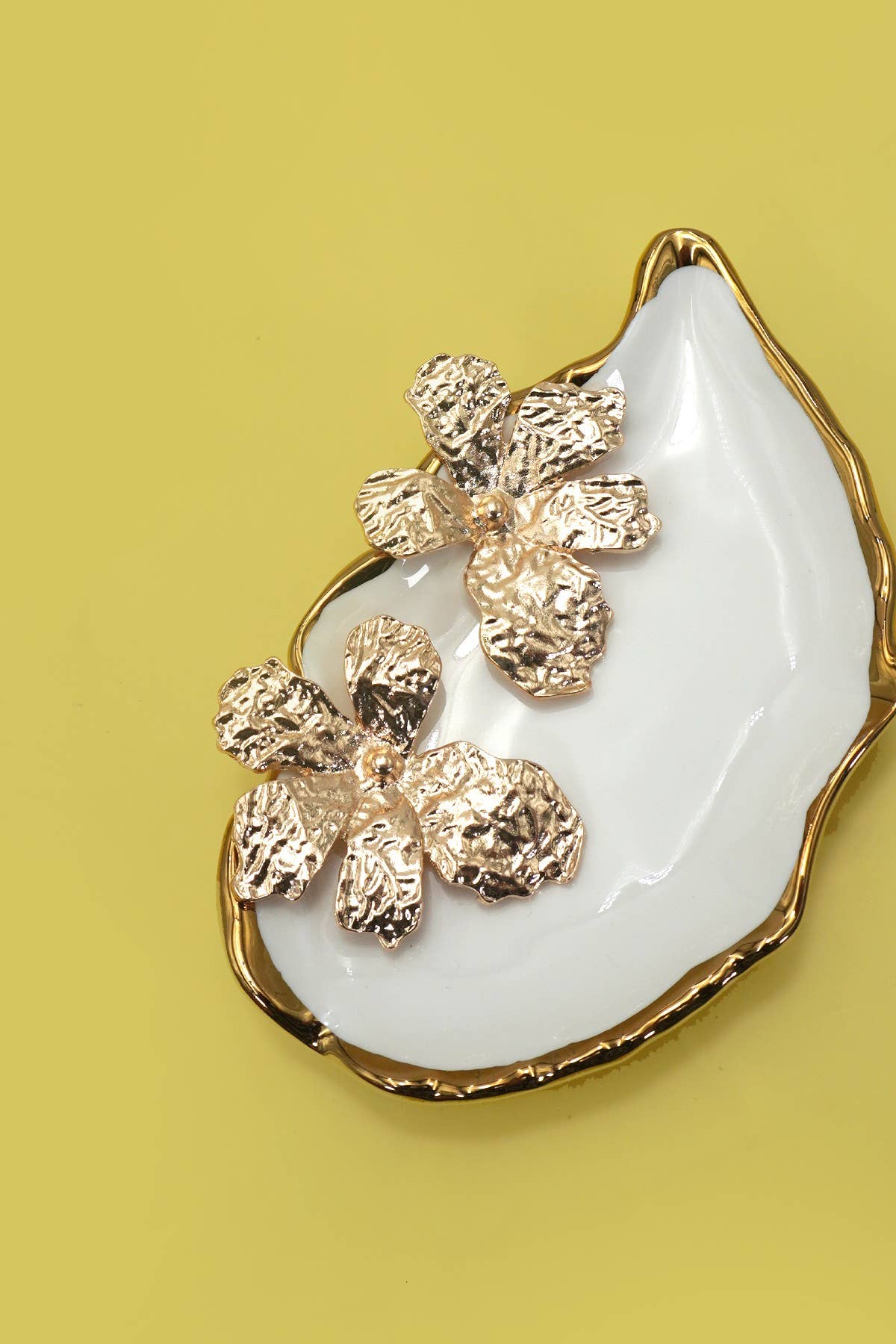 Golden Bloom Statement Earrings
