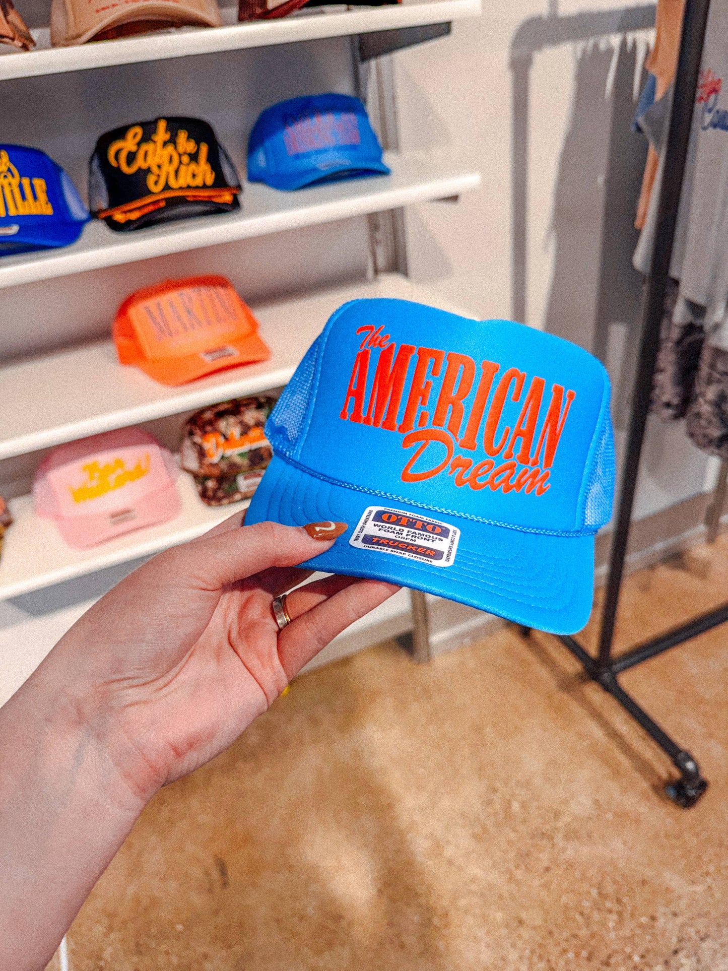 The American Dream, Western Trucker Hat: Cobalt