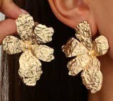 Golden Bloom Statement Earrings