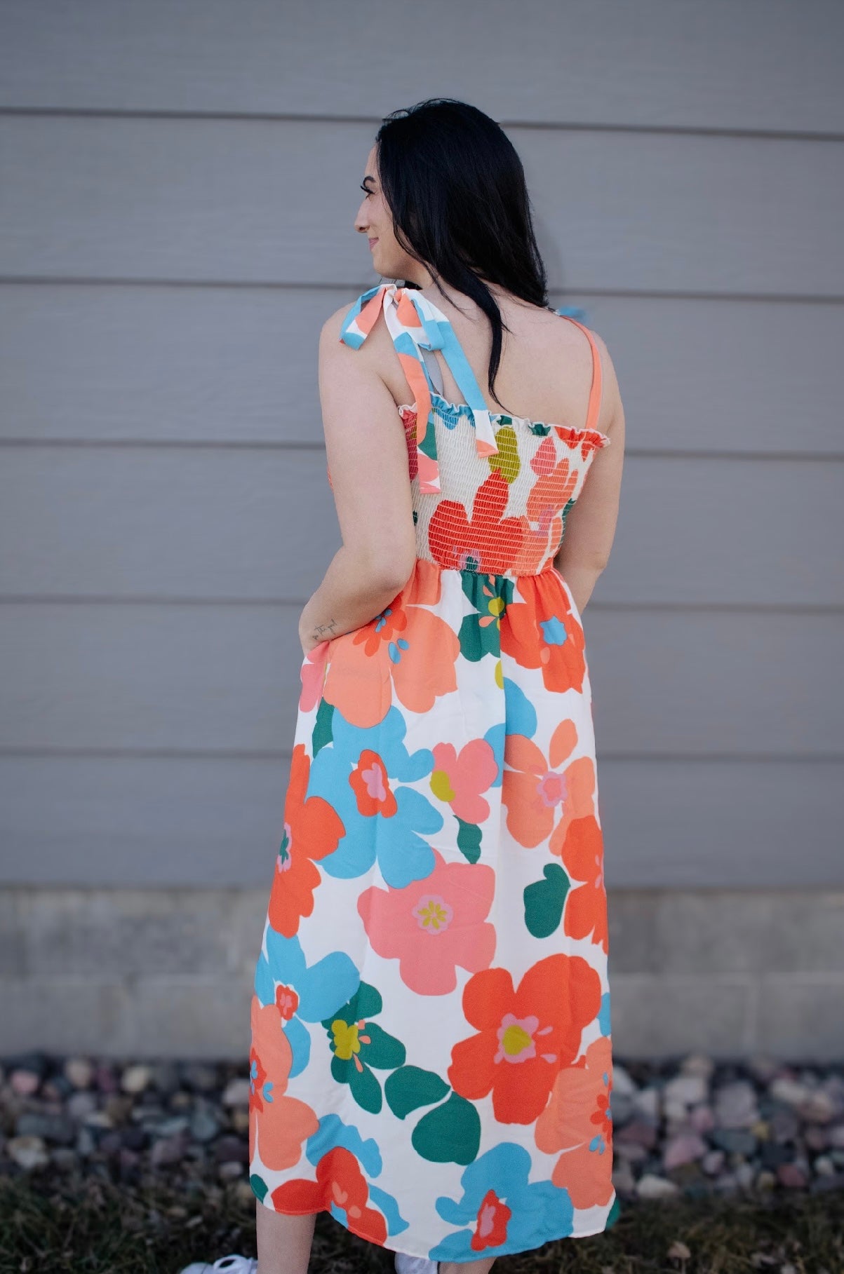 Floral Printed Dress (regular-plus sizes)