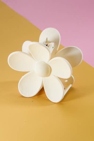 Matte Flower Claw Clip : Mauve