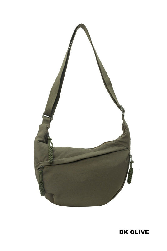 Dark Olive Everyday Crescent Crossbody Bag