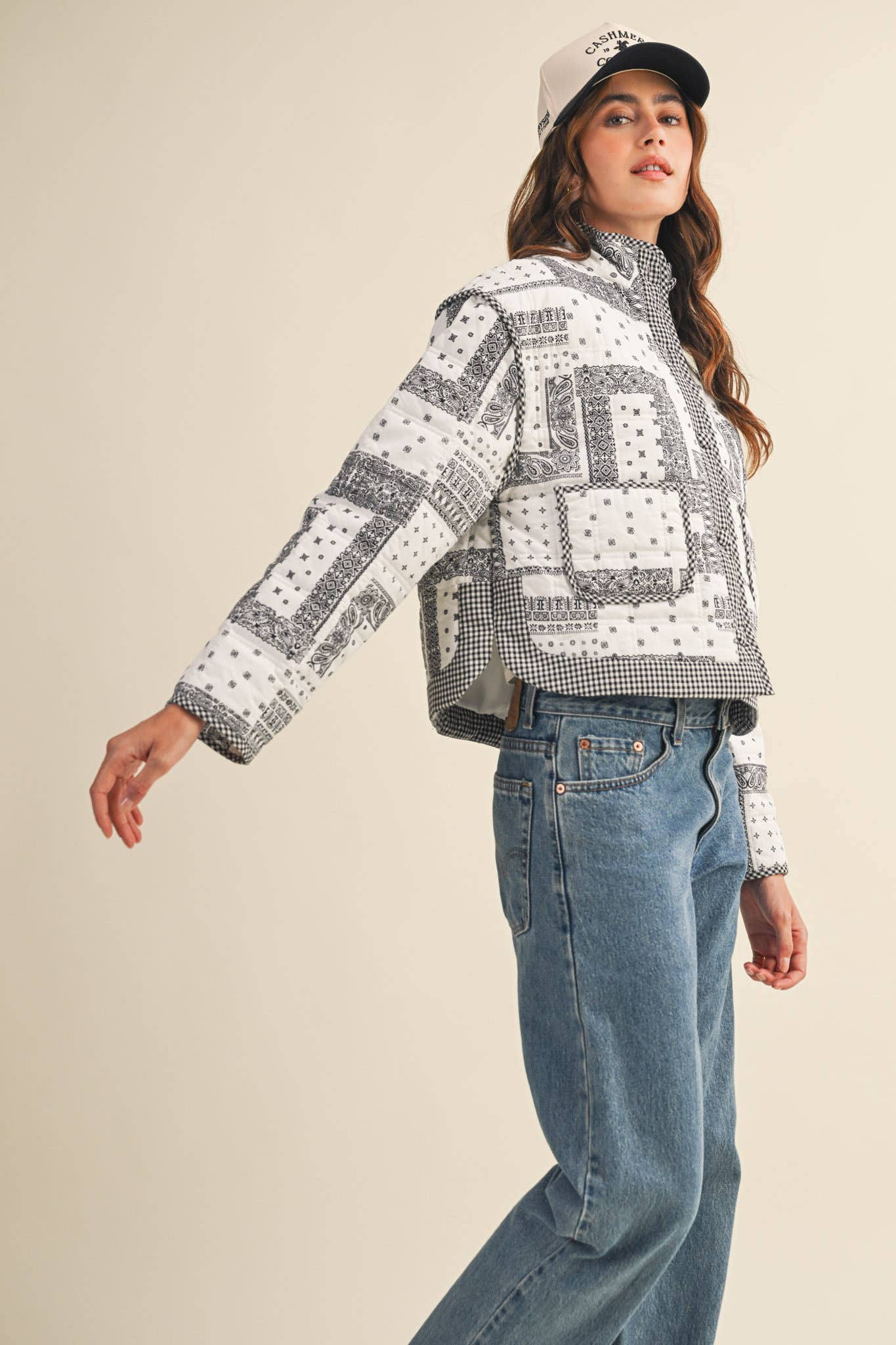 Bandana Patchwork Quilted Jacket