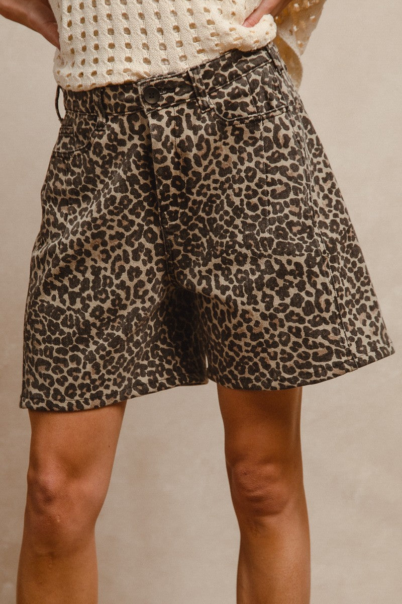 Wild Side Leopard Shorts