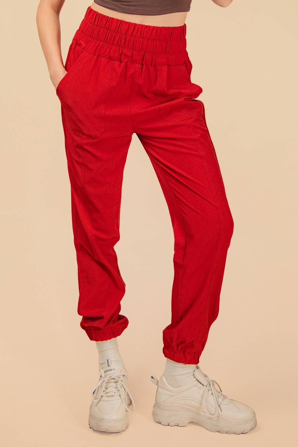 Burnt Orange Everyday High Rise Jogger Pants