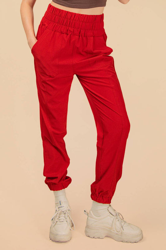 Burnt Orange Everyday High Rise Jogger Pants