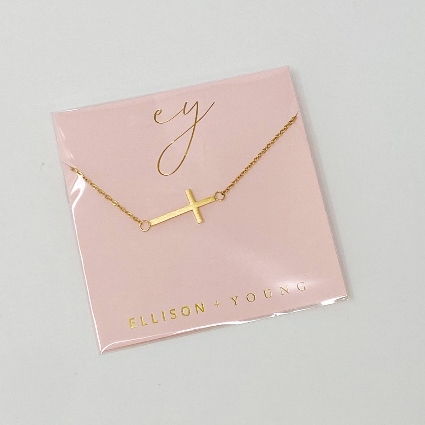 Kayla Cross Necklace: Silver