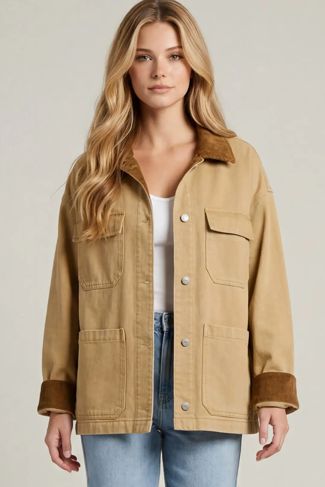 Harvest Days Barn Jacket (Taupe)