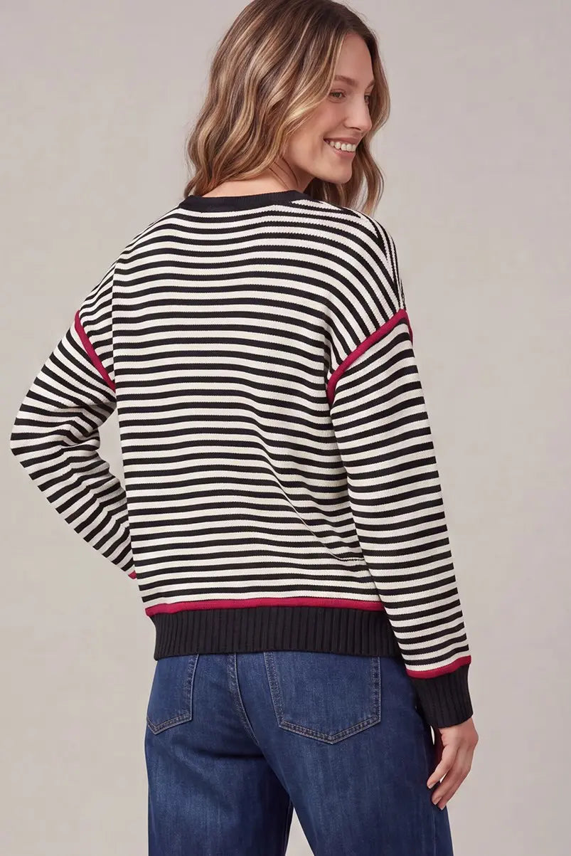 Classic Black & White Stripe Sweater