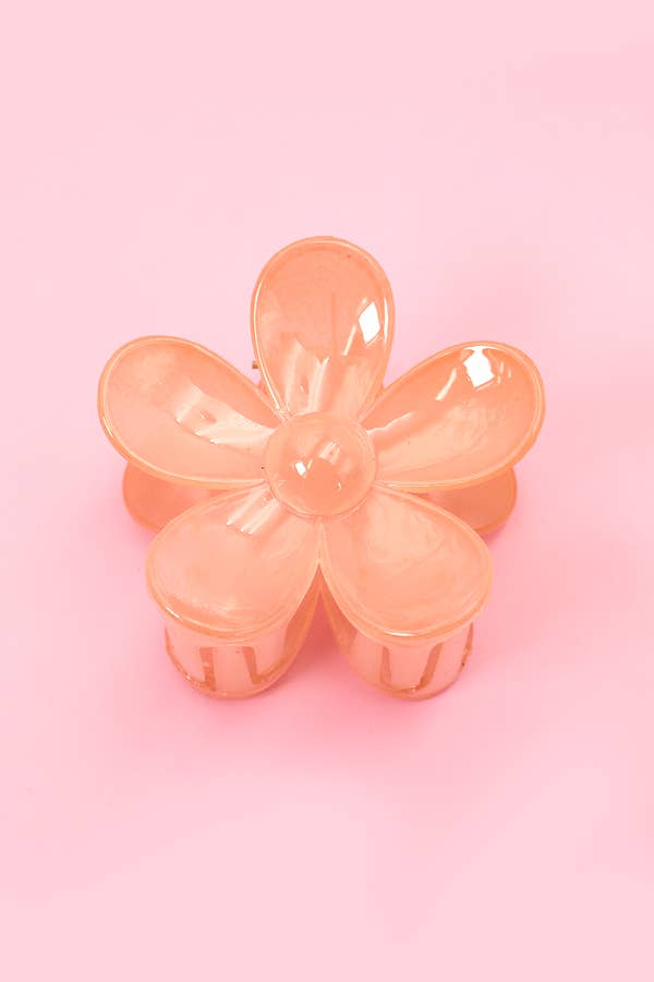 Matte Flower Claw Clip : Sprout Green