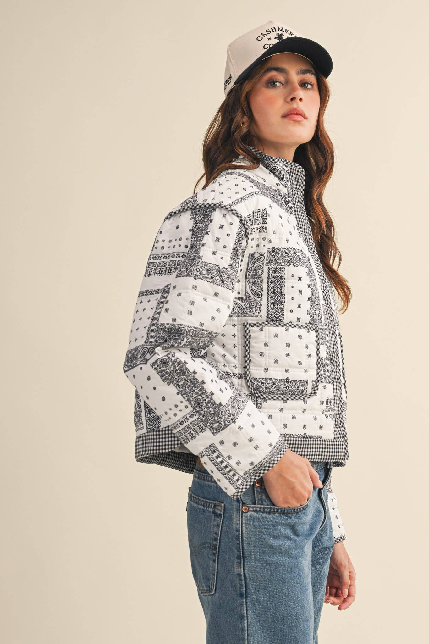 Bandana Patchwork Quilted Jacket