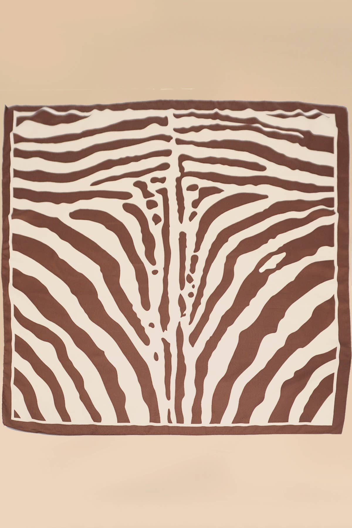 Vintage Zebra Print Bandana Scarf
