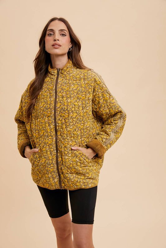 Quilted Corduroy Puffer Jacket