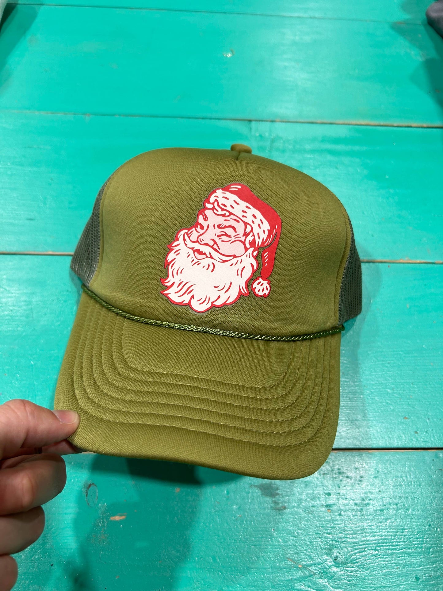 Retro Santa Trucker| Pink