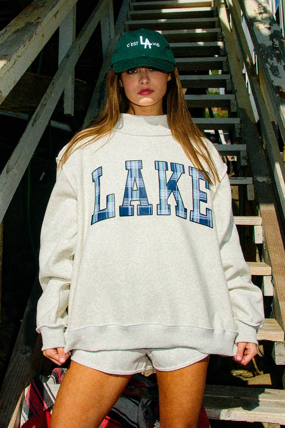 Lake Mock-Neck Sweatshirt (Reversible)