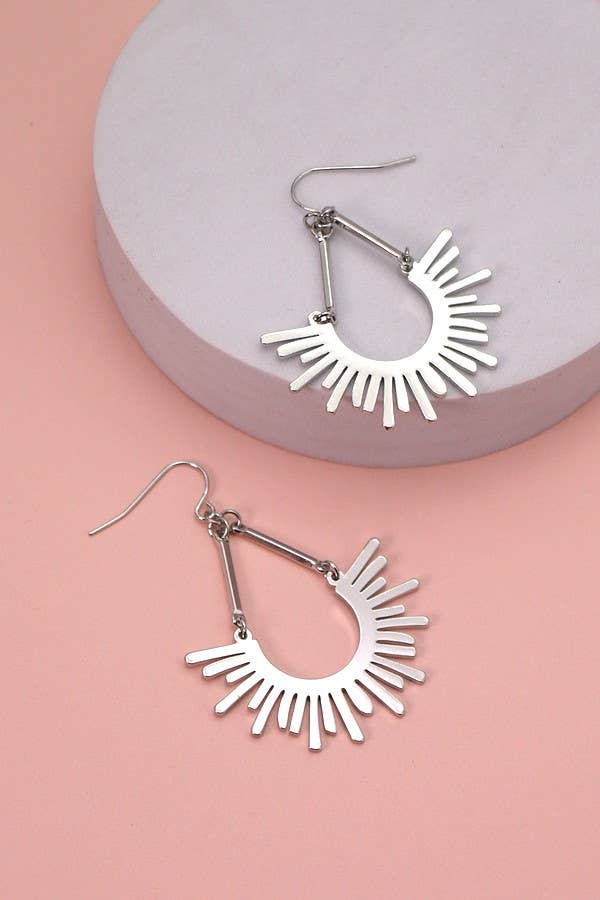 Sunburst Earrings : Gold