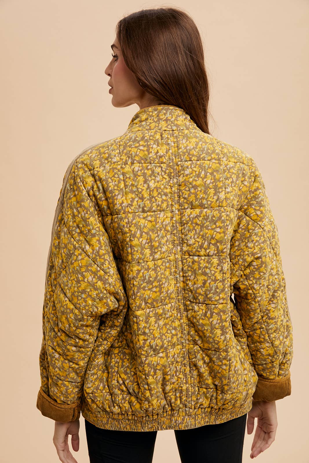 Quilted Corduroy Puffer Jacket