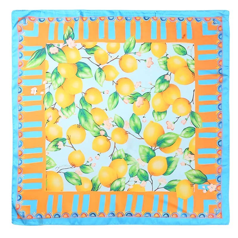 Lemon Grove Silky Bandana Scarf